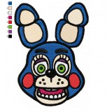 Toy Bonnie Five Nights at Freddys Embroidery Design